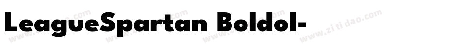 LeagueSpartan Boldol字体转换
